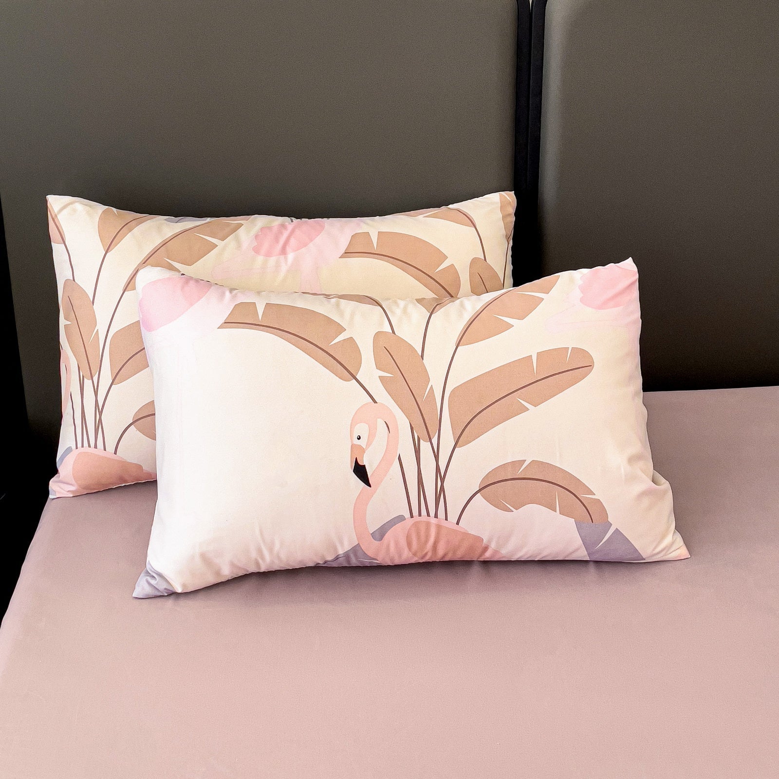 Imagen de Juego de sábanas Juego de sábanas 4 piezas con diseño floral en color Cama 90 de Meishida